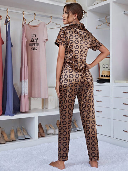 Gucci Glam Printed Nightsuit Set For Women