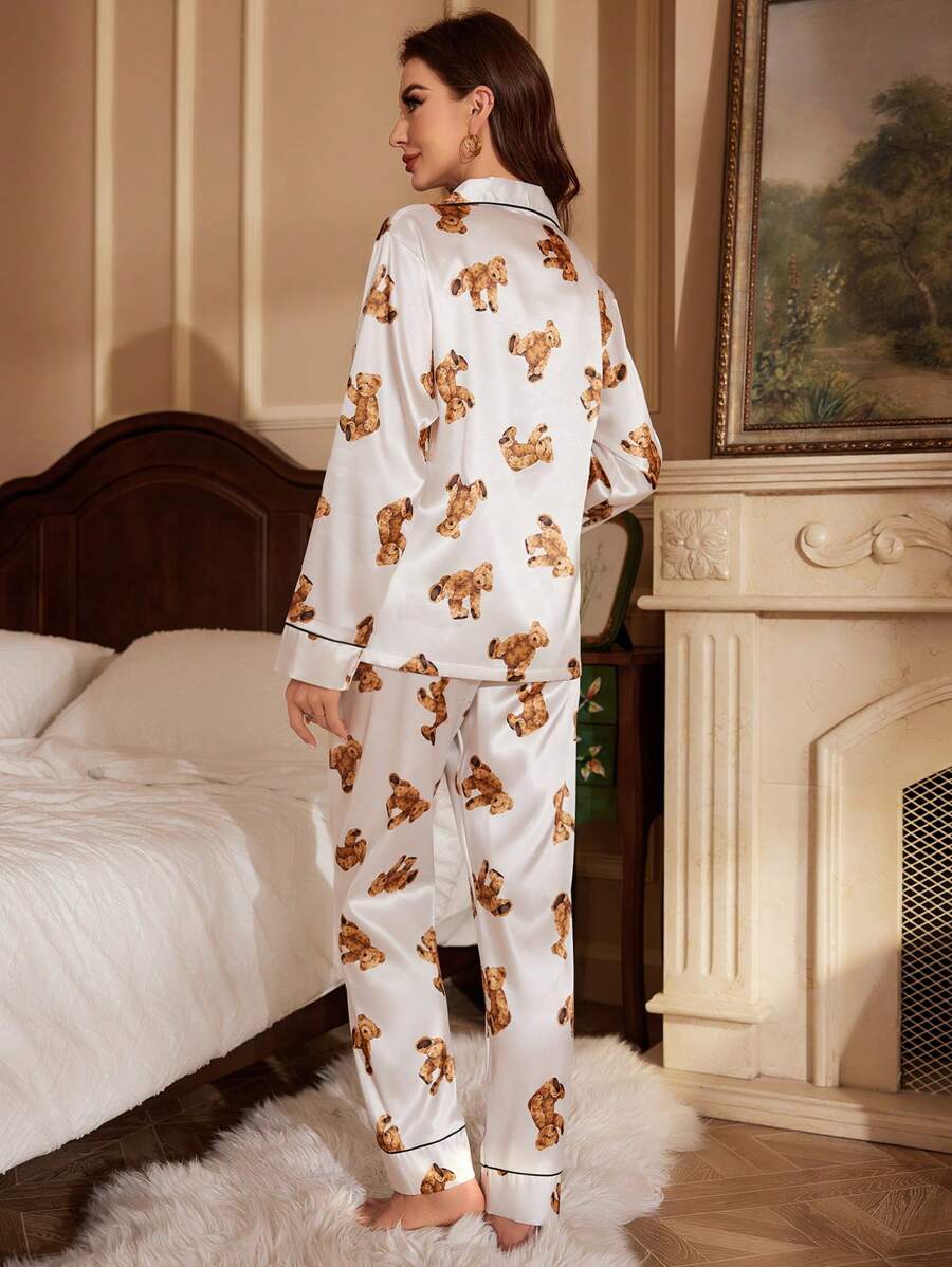 Teddy Luxe Women Nightwear Pajama Set