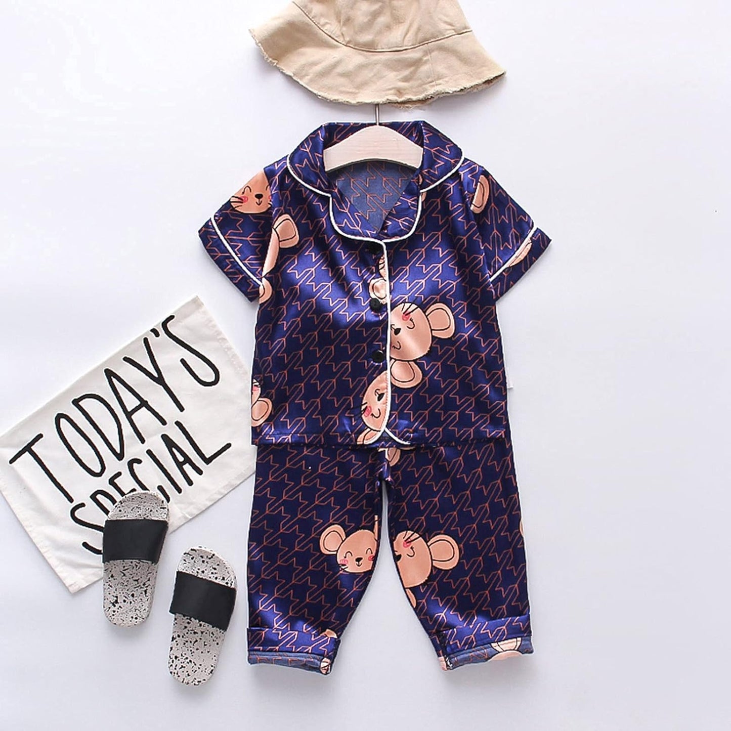 Gucci Printed Unisex Nightsuit Set For Kids