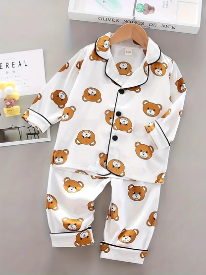 Teedy Printed Unisex Nightsuit Set For Kids