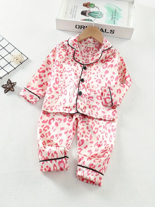 Raspberry Printed Unisex Nightsuit Set For Kids