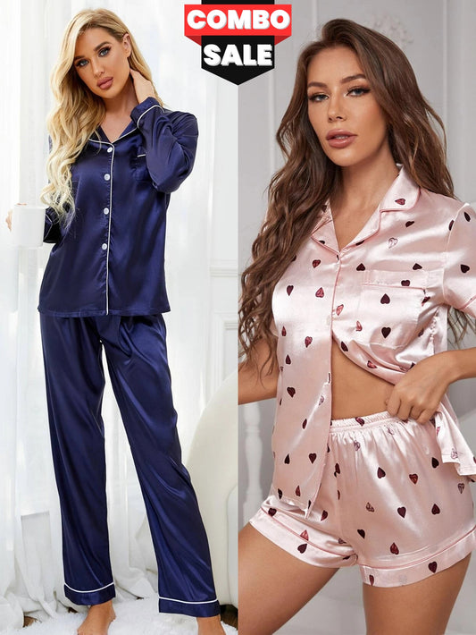 Women Night Suit 2 Pis Combo Pack