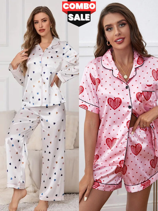 Women Night Suit 2 Pis Combo Pack