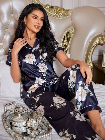 Floral Serenity Nightsuit Set For Women