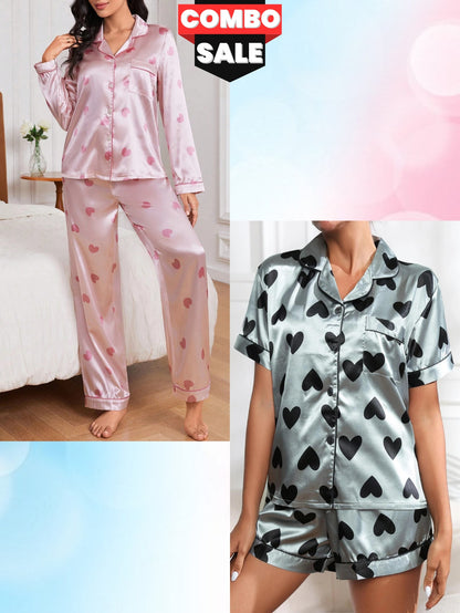 Women Night Suit 2 Pis Combo Pack