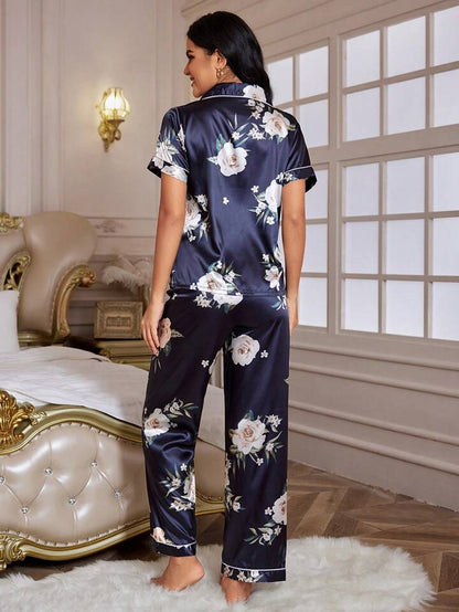 Floral Serenity Nightsuit Set For Women