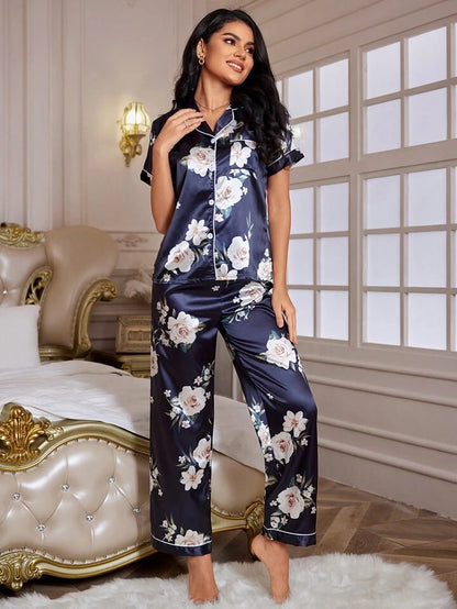 Floral Serenity Nightsuit Set For Women